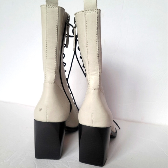 SCHUTZ  LACE-UPHEELED BOOT  LEATHER - Picture 6 of 7